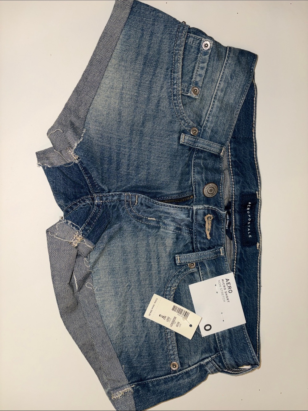 Aeropostale Women's Medium Blue Denim Boyfriend Shorts